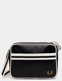 Saszetka na ramię Fred Perry  czarna damska L2168