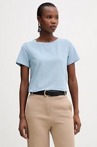 T-shirt Weekend Max Mara  niebieski damski 2615971012600