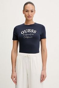 T-shirt Guess  granatowy damski V6RI02.J1314