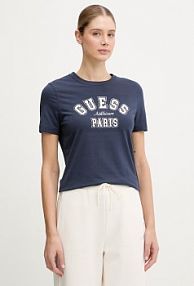 T-shirt Guess  granatowy damski V6RI15.J1314