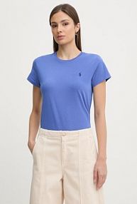 T-shirt Polo Ralph Lauren  niebieski damski 211B14605