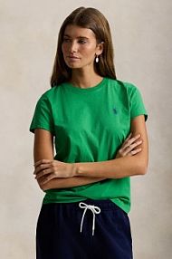 T-shirt Polo Ralph Lauren  turkusowy damski 211B14605