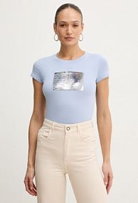T-shirt Armani Exchange  niebieski damski 8NYTDL.YJ73Z.