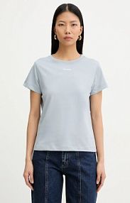 T-shirt pinko  niebieski damski 100373.A34F
