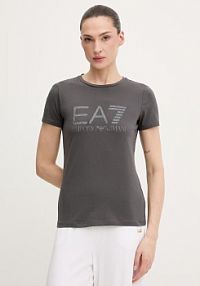 T-shirt EA7 Emporio Armani  szary damski AF18401.7W000