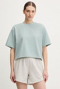 T-shirt adidas performance  turkusowy damski KD0255