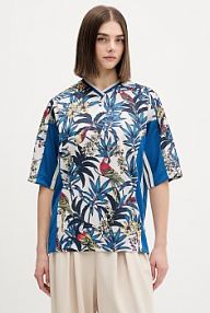 T-shirt Adidas  niebieski damski KD4629
