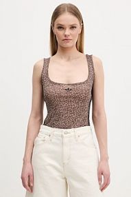 Top adidas Originals  brązowy damski KD8822