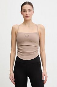 Top treningowy adidas by stella mccartney  brązowy KD9859