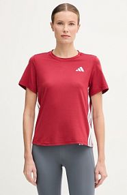 T-shirt adidas performance  czerwony damski KF8556
