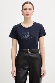 T-shirt Liu Jo  granatowy damski TA6287.JS003