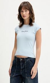 T-shirt Guess Jeans  niebieski damski W6RI21.J1314