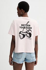 T-shirt Levi's  różowy damski 008Q6