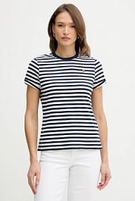 T-shirt U.S. Polo Assn.  granatowy damski WUP1308