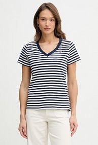 T-shirt U.S. Polo Assn.  granatowy damski WUP1309