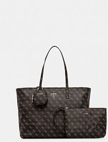 Torebka shopperka Guess  brązowa HWQG71.24240