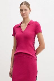 Koszulka polo DKNY  różowa damska DJ4R0188