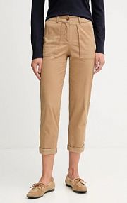 Spodnie eleganckie United Colors of Benetton  beżowe damskie 4FRXDF08E