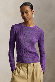 Sweter Polo Ralph Lauren  fioletowy damski 211971869