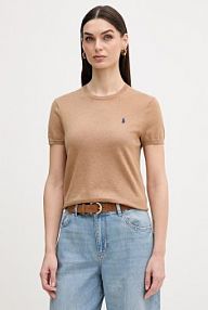 Sweter Polo Ralph Lauren  brązowy damski 211971872