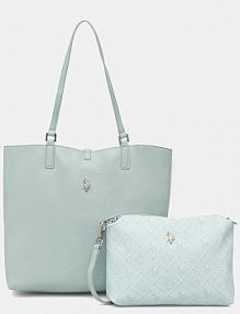 Torebka shopperka U.S. Polo Assn.  zielona BEUM08706WVP
