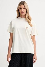 T-shirt Bally  beżowy damski WJE07E