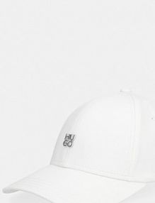 Czapka z daszkiem HUGO  biała damska 50533427