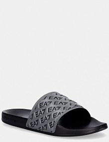 Klapki EA7 Emporio Armani  szare damskie AF15125.7X000