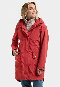 Kurtka Didriksons  czerwona damska 505683