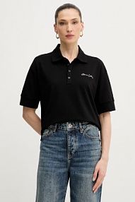Koszulka polo Armani Exchange  czarna damska XW000887.AF10