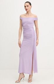 Sukienka bardot  fioletowa 59512DB