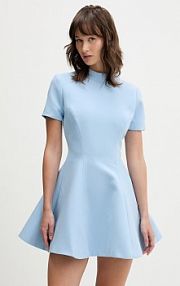 Sukienka bardot  niebieska 59907DB