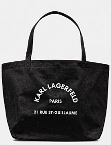 Torebka shopperka Karl Lagerfeld  czarna A1W50006