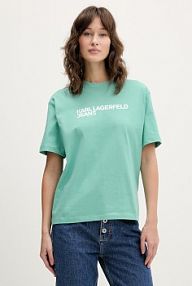T-shirt Karl Lagerfeld Jeans  zielony damski A1W17005