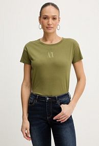 T-shirt Armani Exchange  zielony damski XW000830.AF10