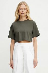 T-shirt MM by Max Mara  zielony damski 2516941098600
