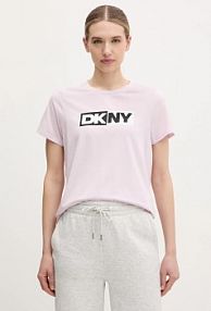 T-shirt DKNY  różowy damski DP5T5894