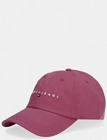 Czapka z daszkiem Tommy Jeans  różowa damska AW0AW16868