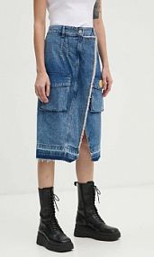 Spódnica jeansowa Moschino Jeans  niebieska 0101.8221