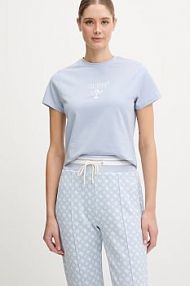 T-shirt Guess  niebieski damski V4YI21.KCDH1