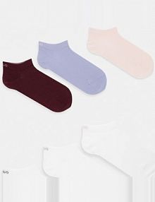 Skarpetki HUGO  bordowy damskie 50483086