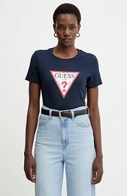 T-shirt Guess  granatowy damski W1YI1B.I3Z14