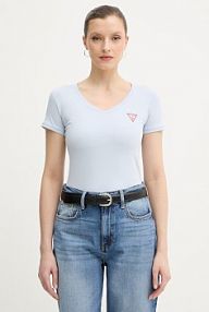 T-shirt Guess  niebieski damski W2YI45.J1314