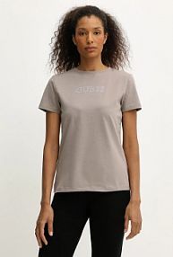 T-shirt Guess  beżowy damski V3BI11.J1314