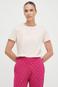 T-shirt Guess  różowy damski V3BI11.J1314
