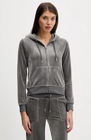 Bluza rozpinana Juicy Couture  szara damska JCAP176.150
