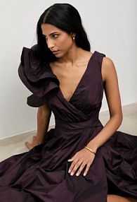 Sukienka Answear.LAB  fioletowa 58044-25Y.TOS