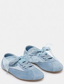 Sneakersy Answear.LAB  niebieskie damskie ZARA.hak