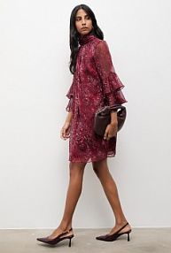 Sukienka Answear.LAB  bordowy 57888.tok