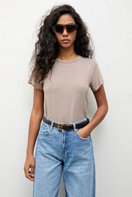 T-shirt Answear.LAB  beżowy damski TR1.tok